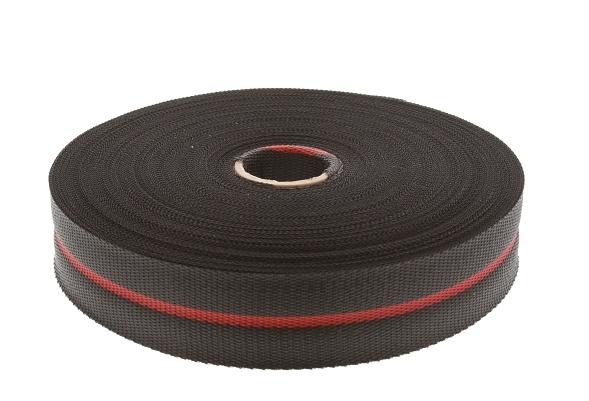 Polypropylene Duct Strap Black 1 3/4" x 100 Yd