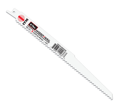 Wood/Nail 9 in. x 6 TPI BiMetal Nail-Embedded Wood Reciprocating Saw Blade (5-Pack)